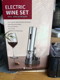 Electric Wine Set – Open, Serve & Preserve