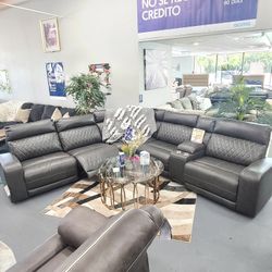 New Power Ashley Sectional Sofa Same Day Delivery Usb Port 