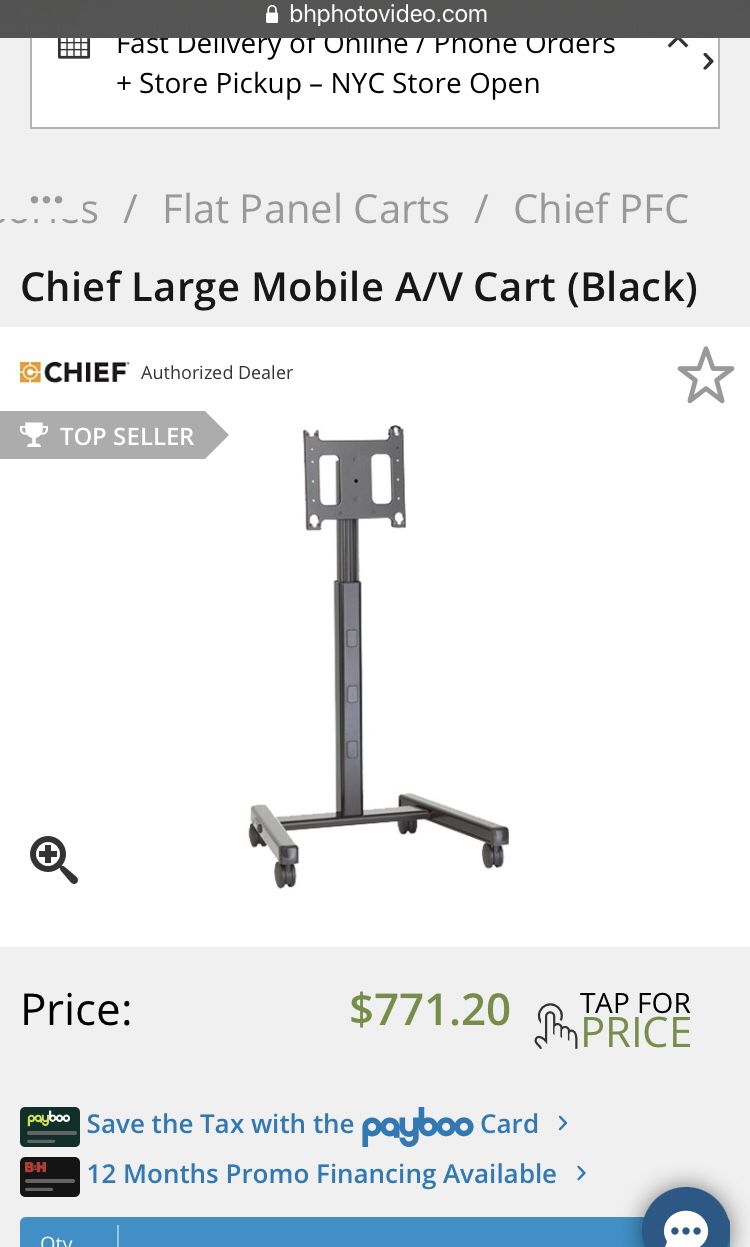 A/V cart. Tv stand