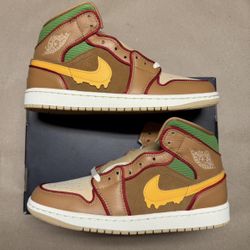 Nike Air Jordan 1 Mid SE Cheeseburger Mens size 10 Rare NEW!