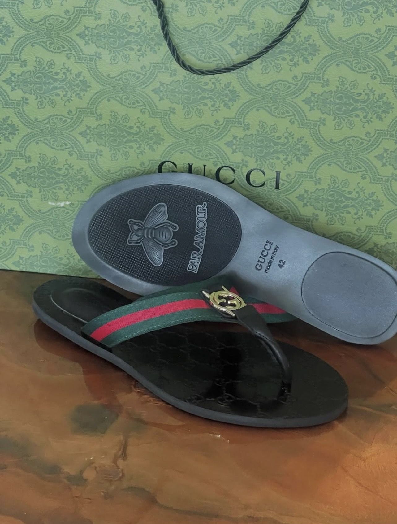 Gucci sandal slider men new
