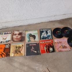 Vinyl Records Lot LPS Elvis Confitt Glen Miller Disney Children's And GERMAN Langauge Discs