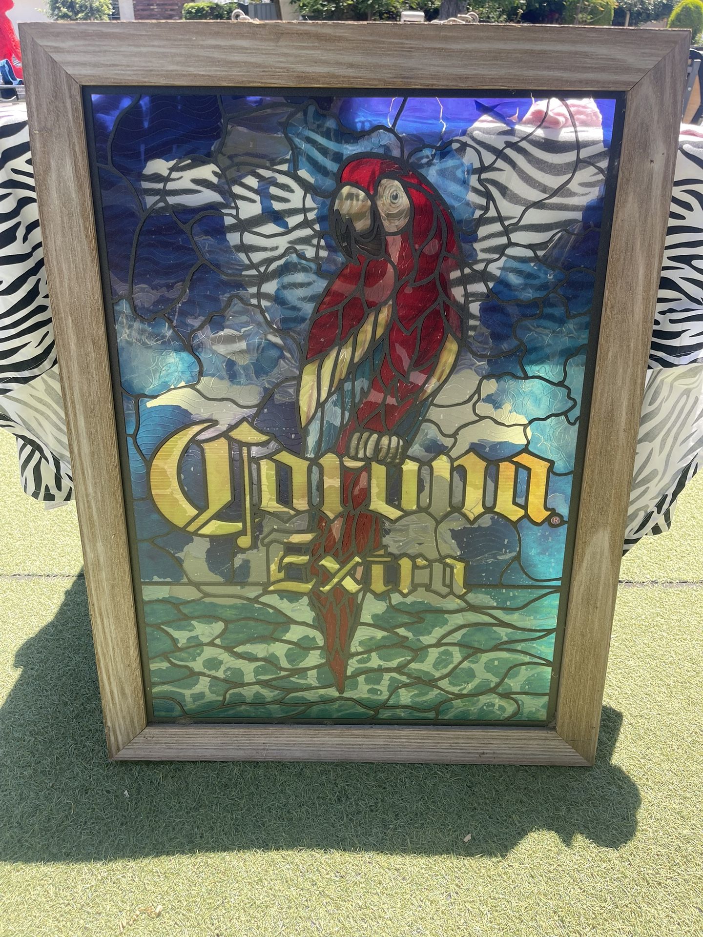 Vintage corona hanging sign $25