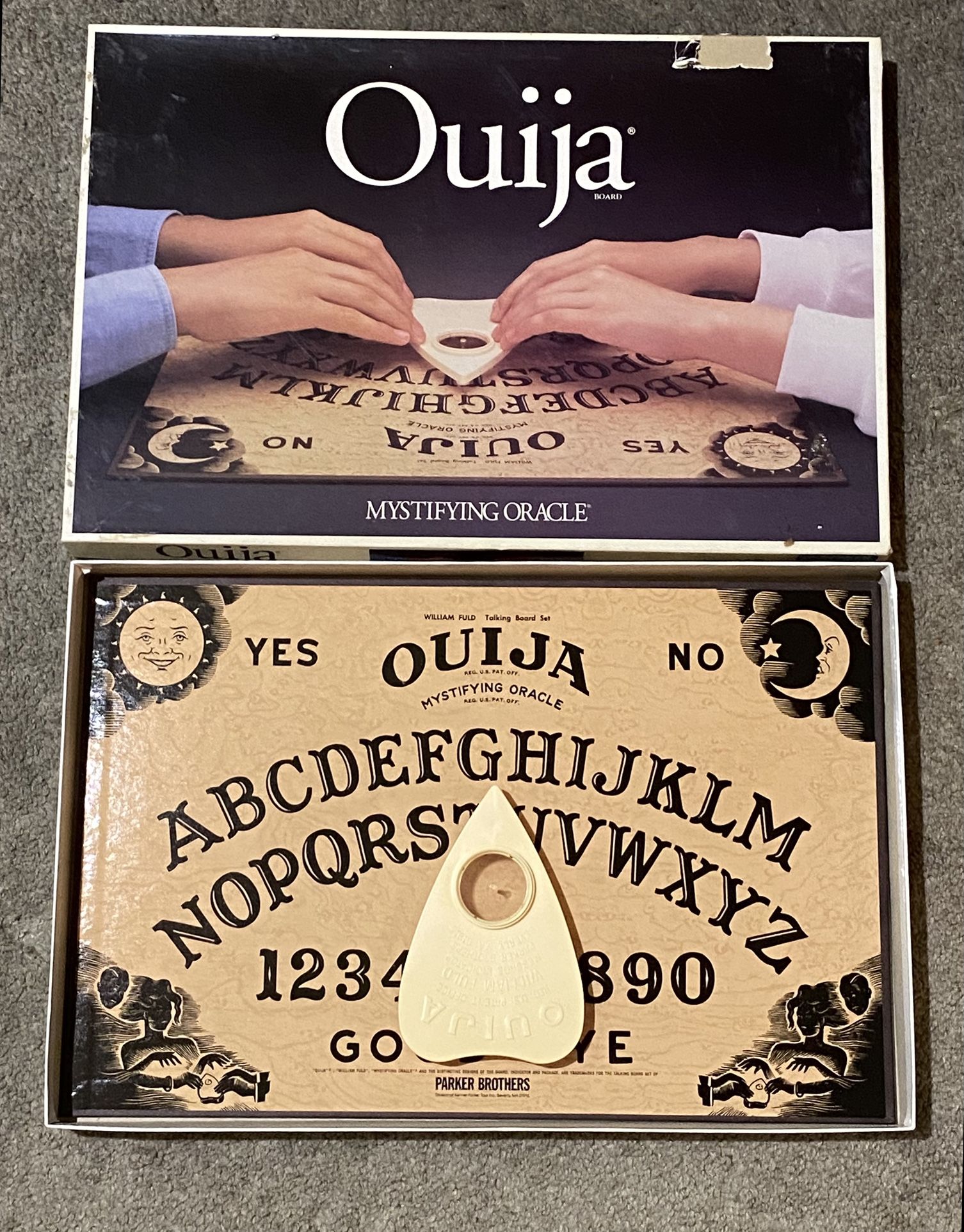 Vintage OUIJA Mystifying Oracle Board Set Parker Brothers