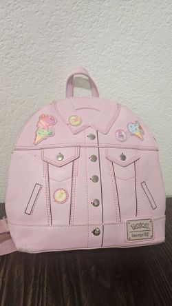 Loungefly Pokémon Pink Ice Cream Jacket Convertible Mini Backpack Purse