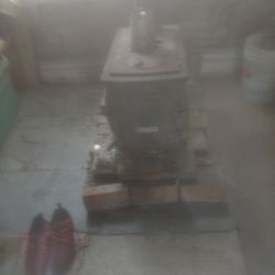 Antique Wood Burning Stove Used Over Winter