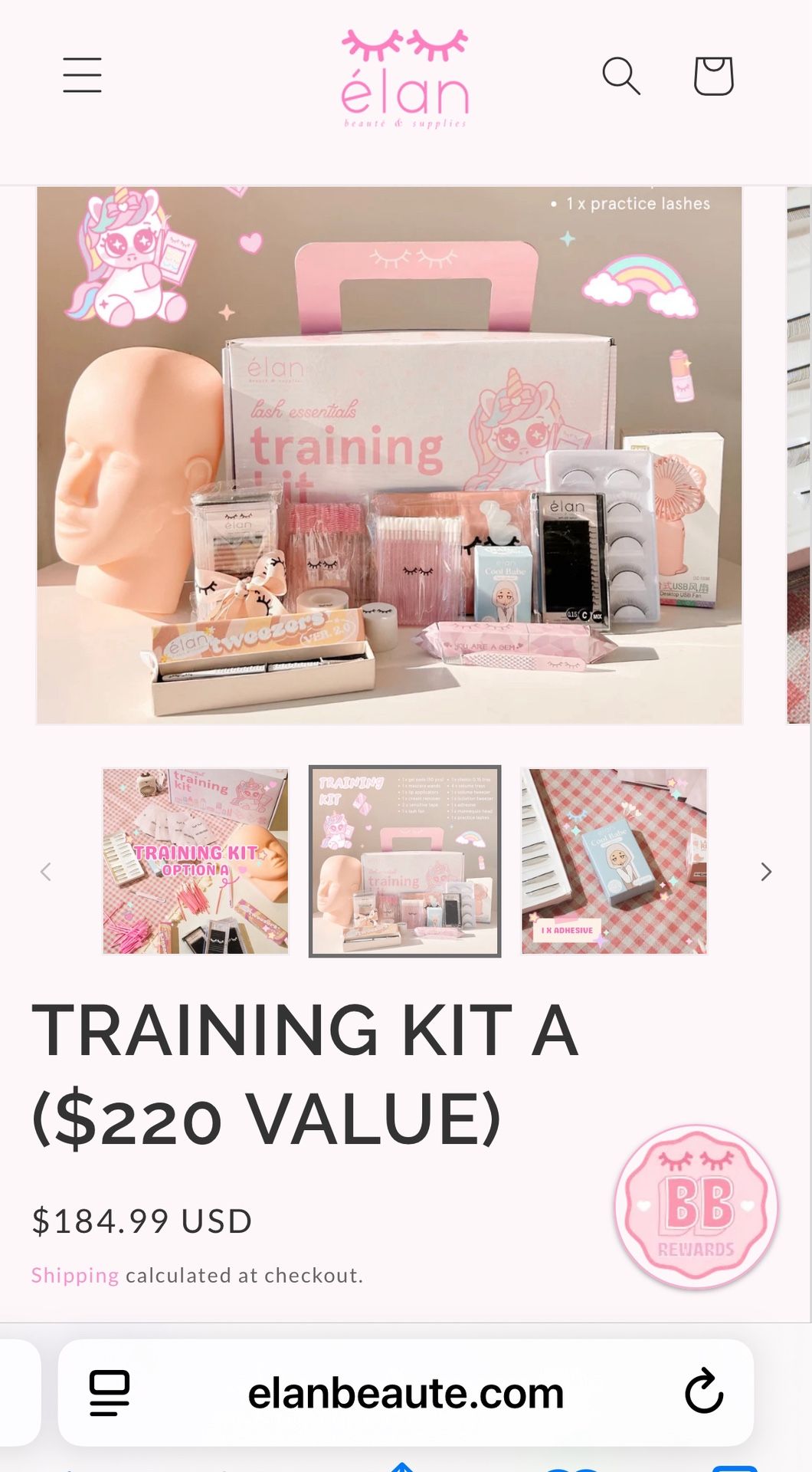 Used Lash Training Kit