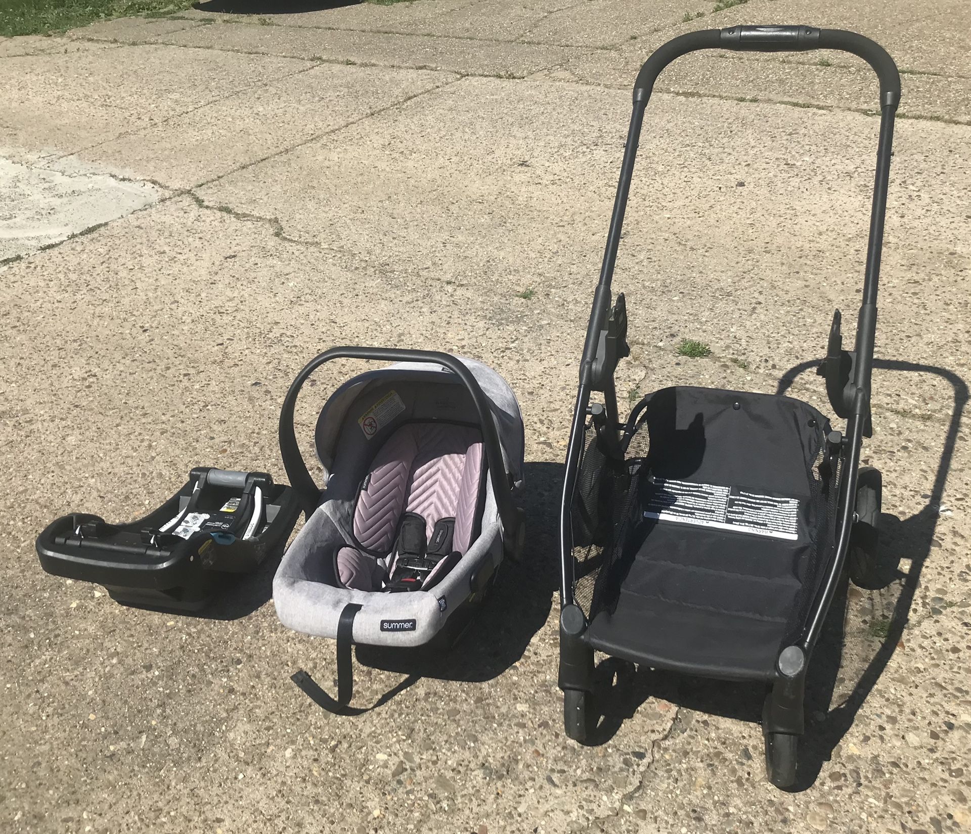 Infant Car Seat With Snap N Go Stroller