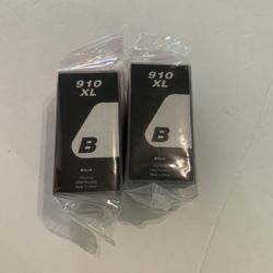 910 XL black ink cartridge 2 pack.   (T)