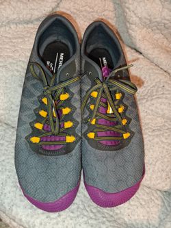 Merrell Vapor Glove 3 Barefoot Shoes Women's  Gray Purple Vibram