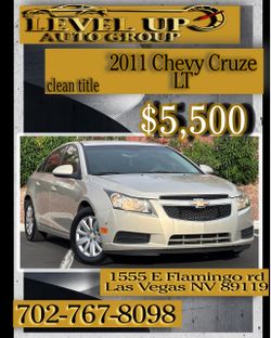 2011 Chevy Cruze LT • Sedan • Clean Title • Reliable • Gas Saver • Ready to drive • Best deals Vegas