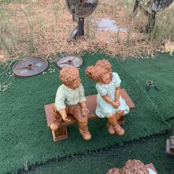 Concrete outdoor statues