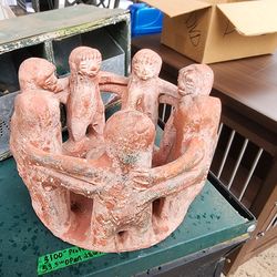 Circle of Friends Candleholder - Seven Friends 7.5"w x 4.5"h