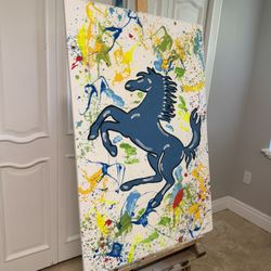 Ferrari Custom Painting 24x36”