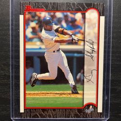1999 Bowman Signed Gary Sheffield Baseball Card #11
