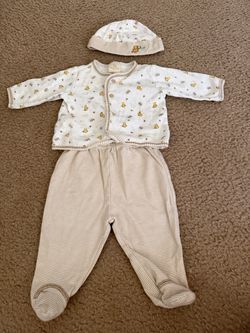 Classic Winnie the Pooh Baby boy girl 3 piece outfit 0-6 months