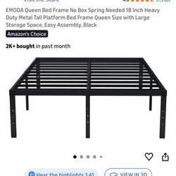 18inch queen bed frame 