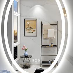 New Oval LED Mirror 24x36 With Back Light 