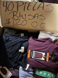 Caja 📦 De Blusas 👚  De Mujer 👩 Diferentes Medidas Y Estilos Son 42 Piezas 