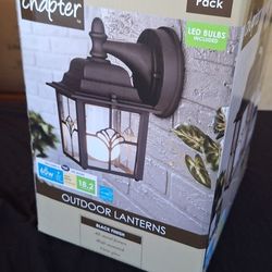 Outdoor Wall Lanterns New" 2 Pack