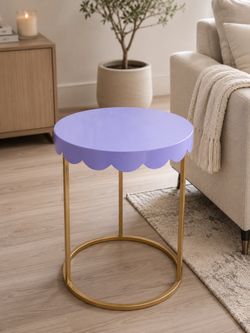 Metal side table