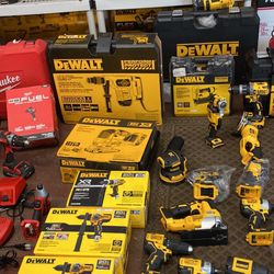 New tools, in good condition.  Prices vary, ranging from $90 to   $720 . dollars.  There is a one month guarantee, the money is not returned, only cre
