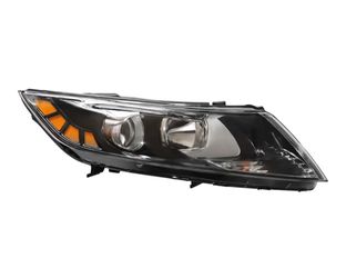 Headlights Assembly, Halogen Headlight Headlamps Assembly For 2011 2012 2013 KIA Optima Right Passenger Side Black Housing Clear Lens (Right)