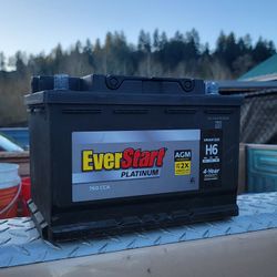 Car Battery... everstart platinum agm h6