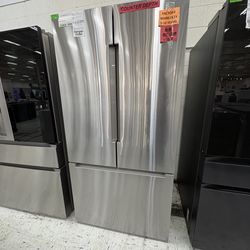 Bosch 800 series French door bottom mount refrigerator 36” stainless steel counter depth
