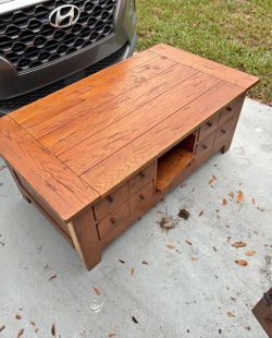 Solid Wood Rustic TV Console / Storage Cabinet