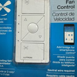 Lutron PD-FSQN-WH-R Wireless Smart Fan Speed Control - White