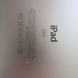 Ipad 64 Gb A1219 . Only Tablet . No Cable No Charger 
