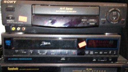 VHS Zenith and SONY VCR