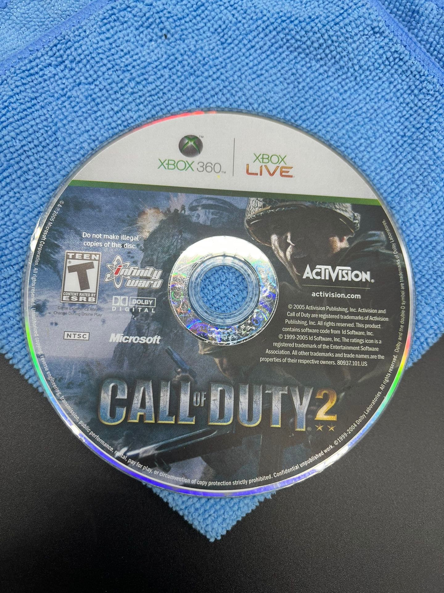Call Of Duty 2 Xbox 360 Game Disc