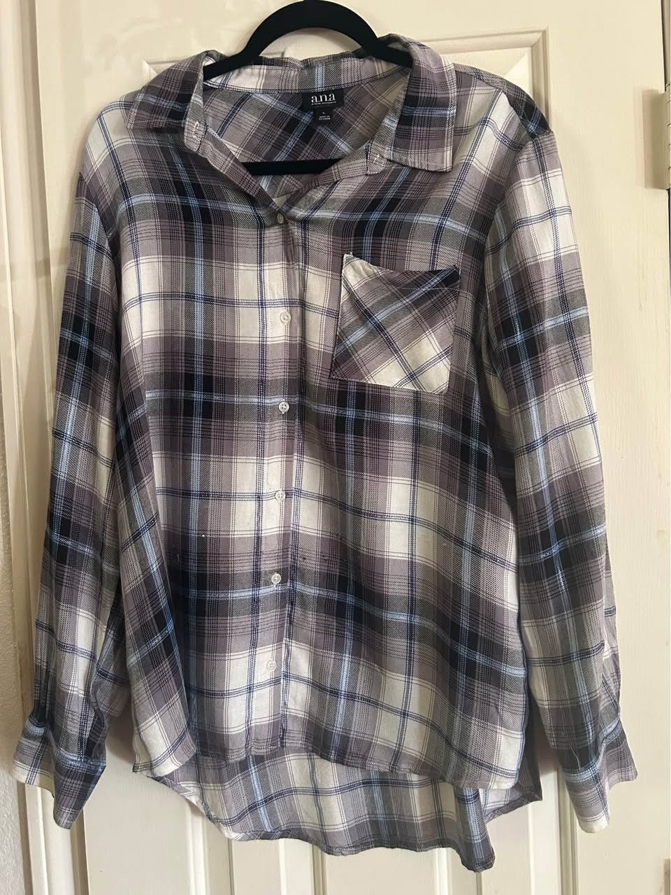 a.n.a Plaid Shirt - Large - Excellent Condition