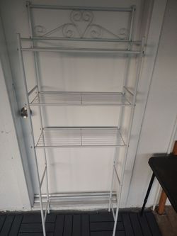 Over the toilet shelf