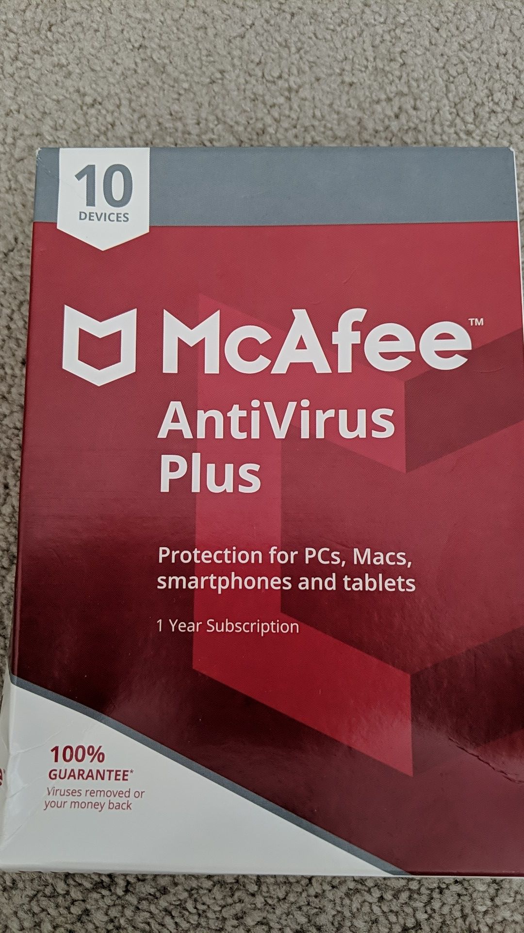 McAfee Antivirus Plus for 10 devices