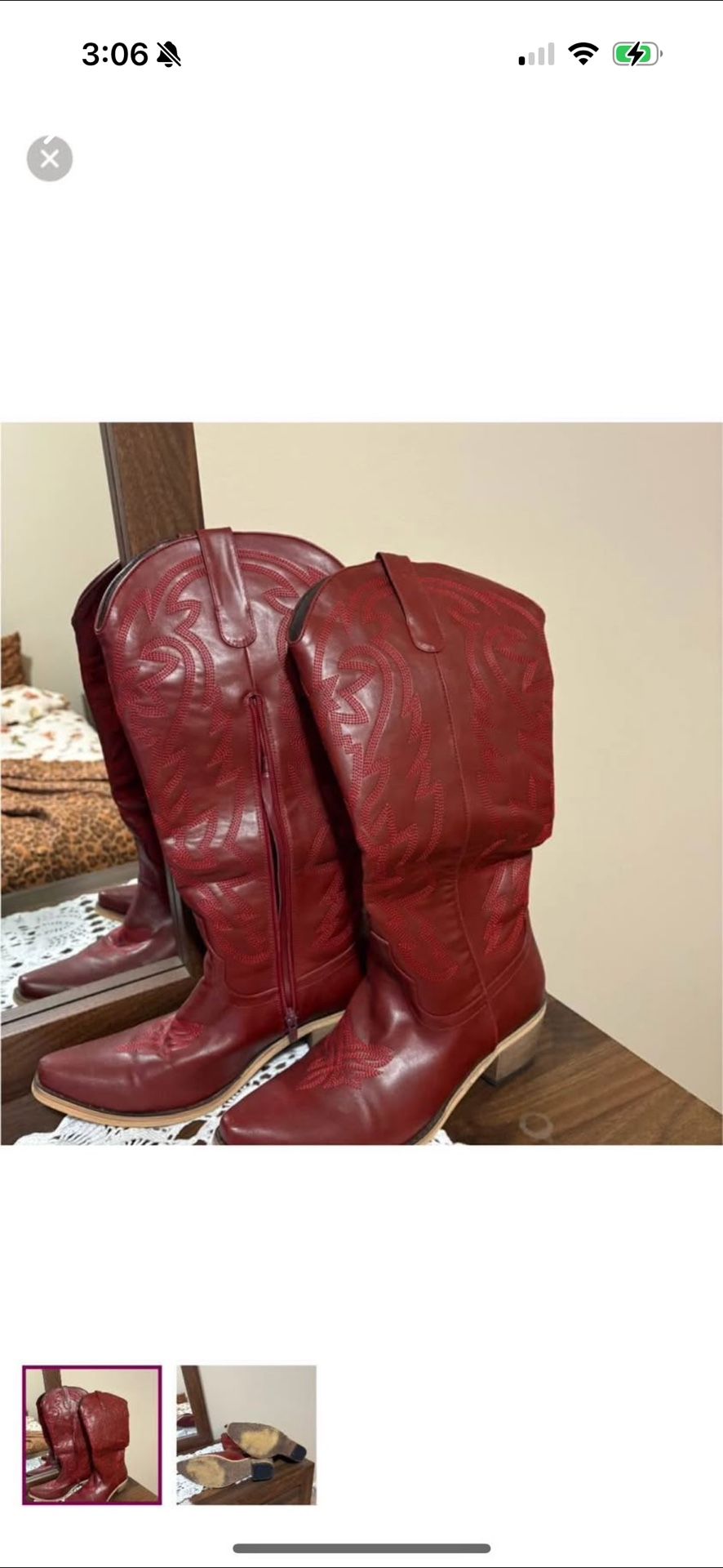 Women’s Cowgirl Boots Size Ten 
