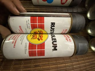 Retro 1983 rustoleum and krylon spry paint