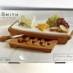 Marble Cheese Board With Tools