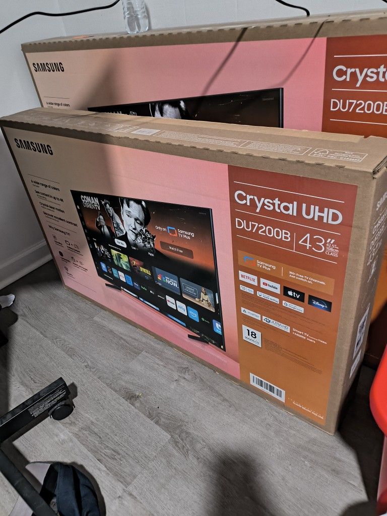 SAMSUNG SMART TV'S 55 INCH AND 43 INCH