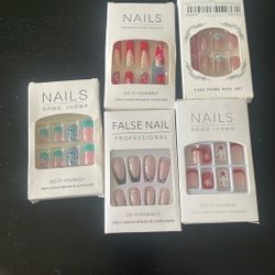 new bundle 5 sets false nails 