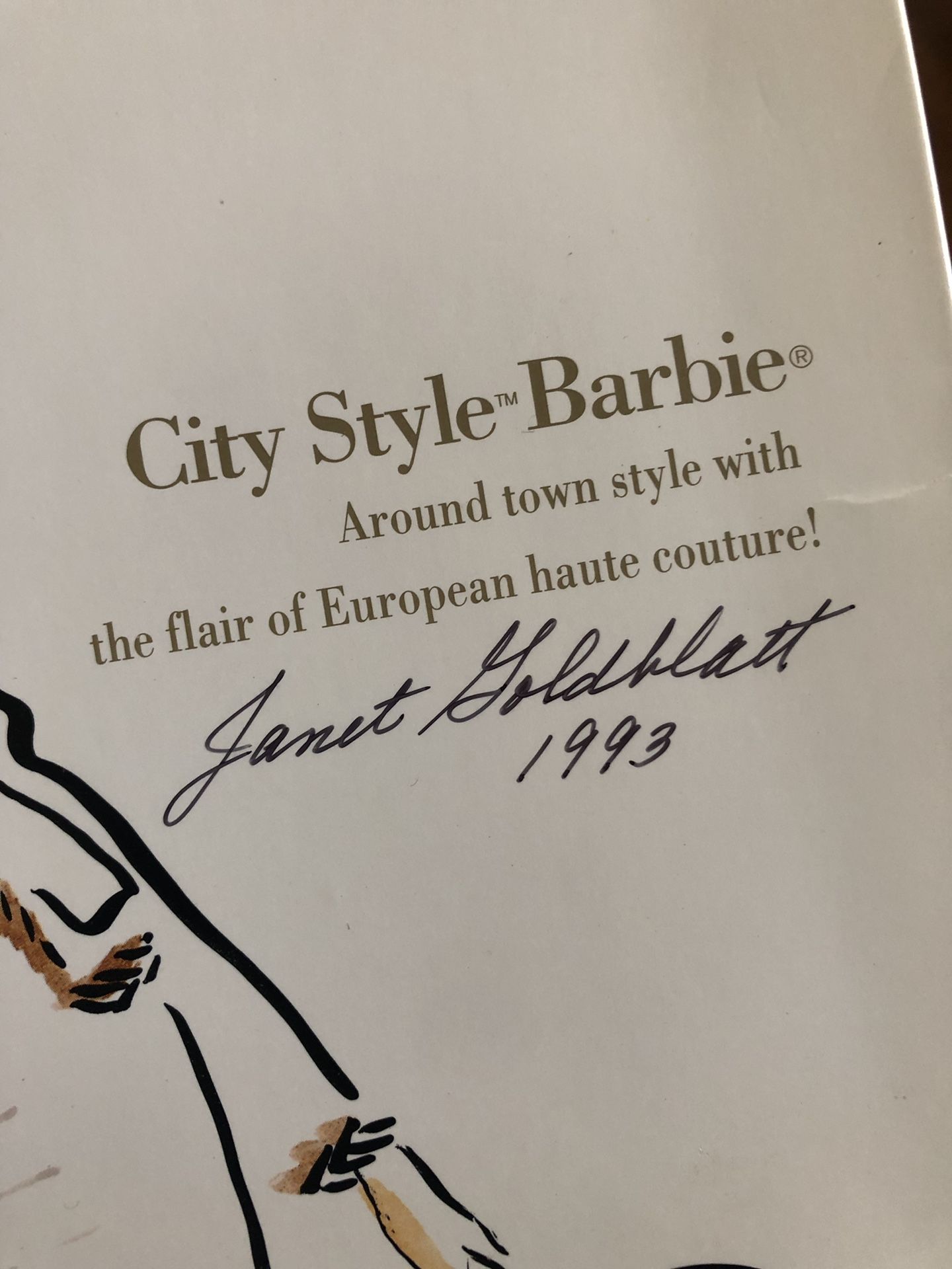 City Style Barbie hand signed Janet Goldblatt