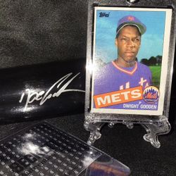 Dwight 'Doc' Gooden Autographed Baseball Bat (Beckett) 