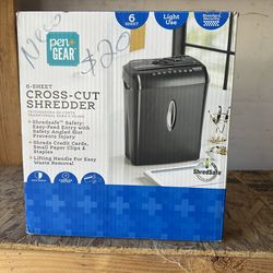 Pen + Gear 6 Sheet Cross-Cut Paper Shredder $20 each