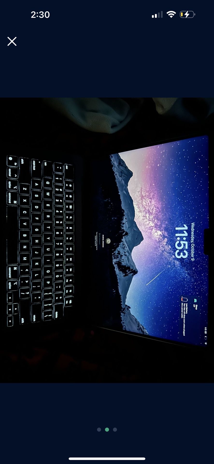 M3 Macbook Pro 14 inch 1tb ssd 18 gb ram