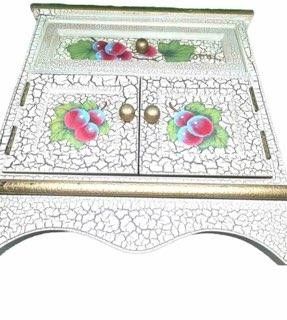 Vintage Jewelry Box With Gold Leaf
