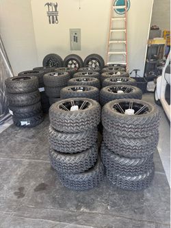 Golf cart rims and tires
