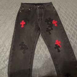Chrome heart jeans