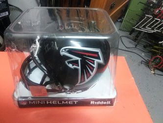 Autographed Atlanta falcons mini helmet